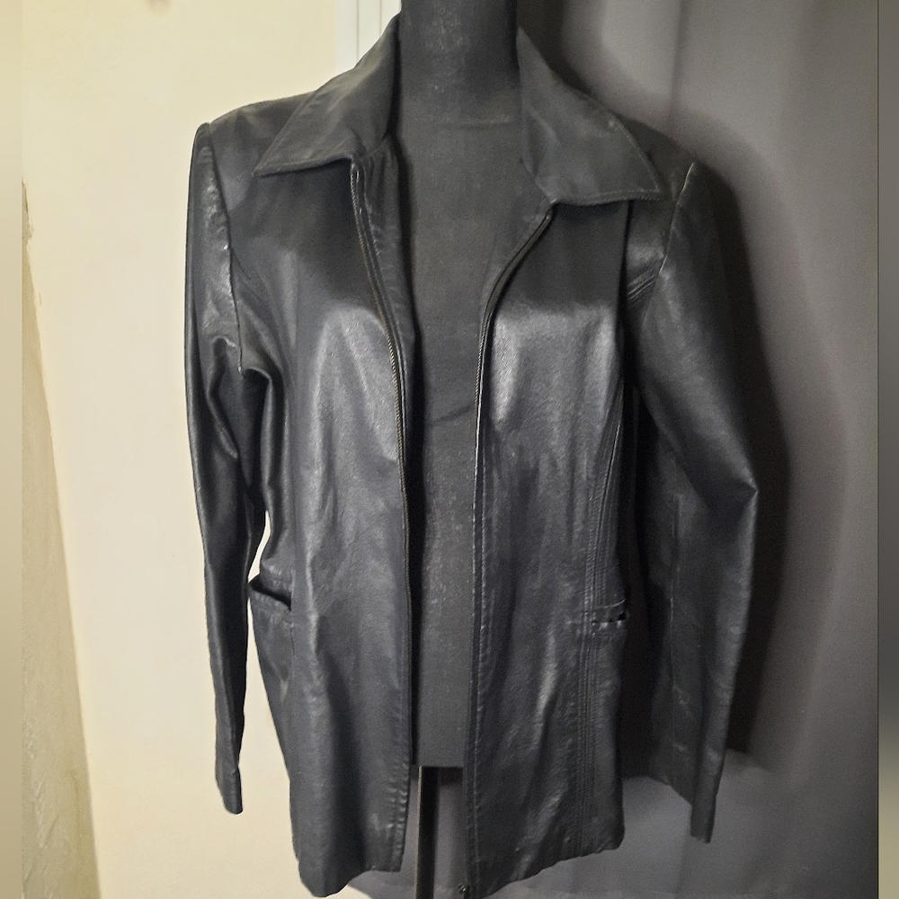 Sarah B Studio Leather Jacket